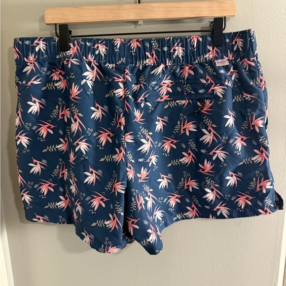 Magellan Outdoors Athletic Shorts Blue and Pink Floral  Design - Picture 2 of 8